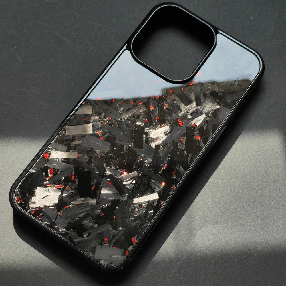 Coques Magsafe pour iPhone, véritable fibre de carbone forgée
