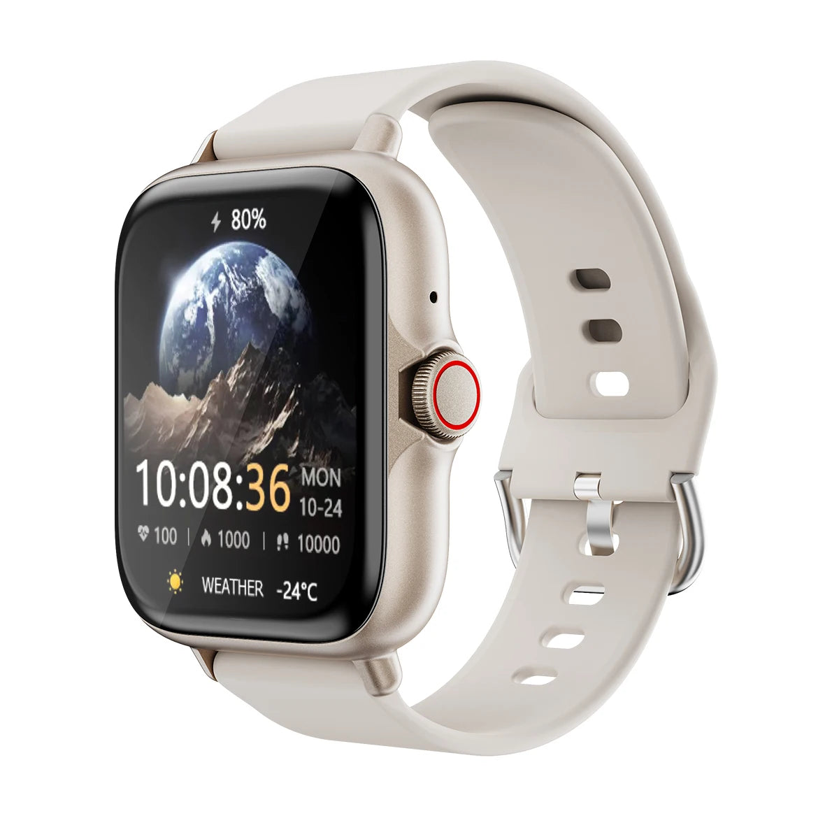 Montre intelligente étanche avec podomètre pour iPhone et Android