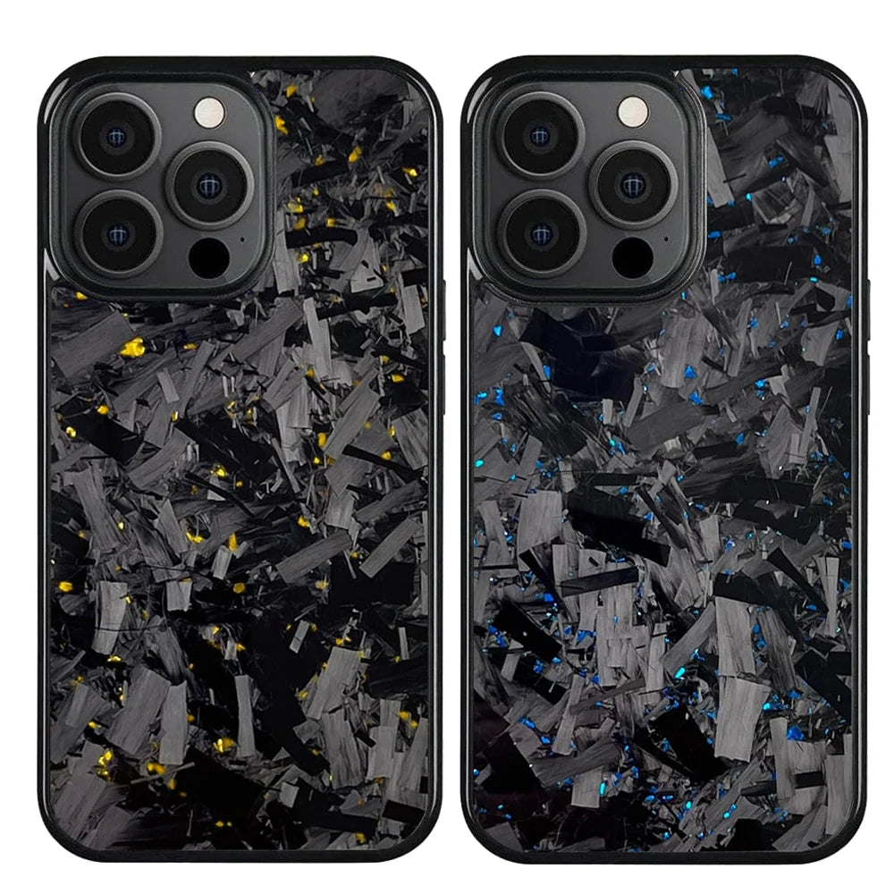 Coques Magsafe pour iPhone, véritable fibre de carbone forgée