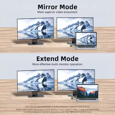 USB C HUB vers HDMI, adaptateur VGA USB 3.0 9