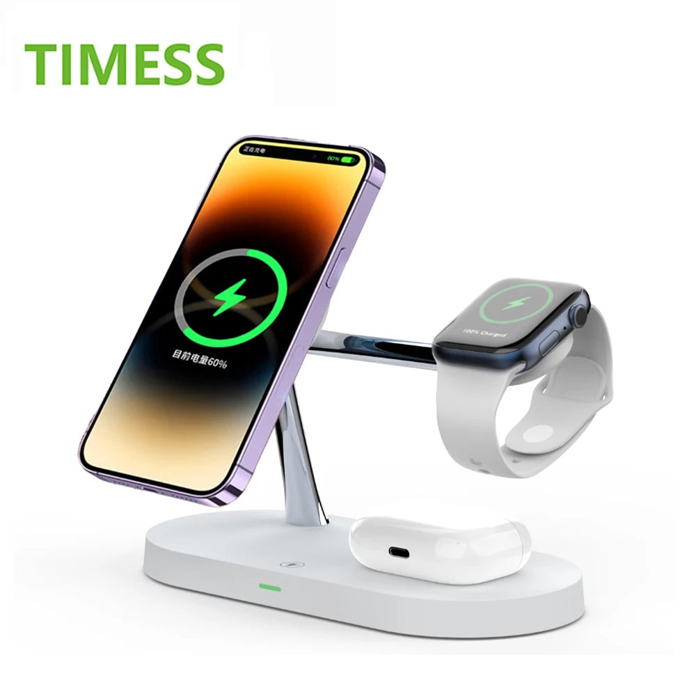 Support de chargeur sans fil 3 en 1, station de charge rapide